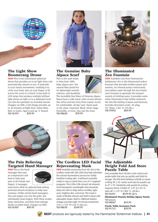 Hammacher Schlemmer Select Gifts Page