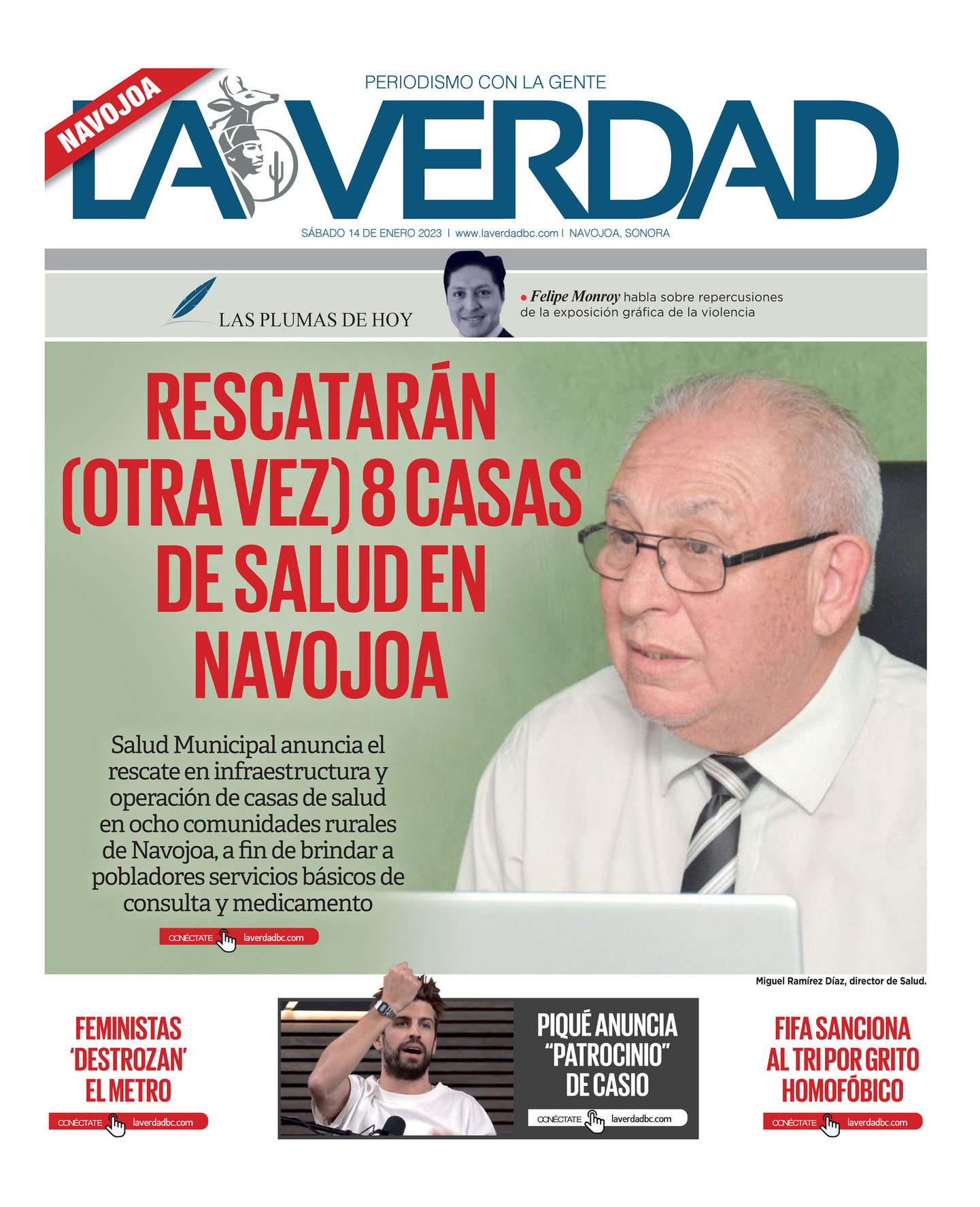 Impreso LA VERDAD EDICION NAVOJOA 14 DE ENERO 2023 Página 1