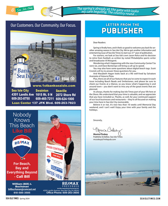 Seven Mile Publishing Sea Isle Times Spring Page