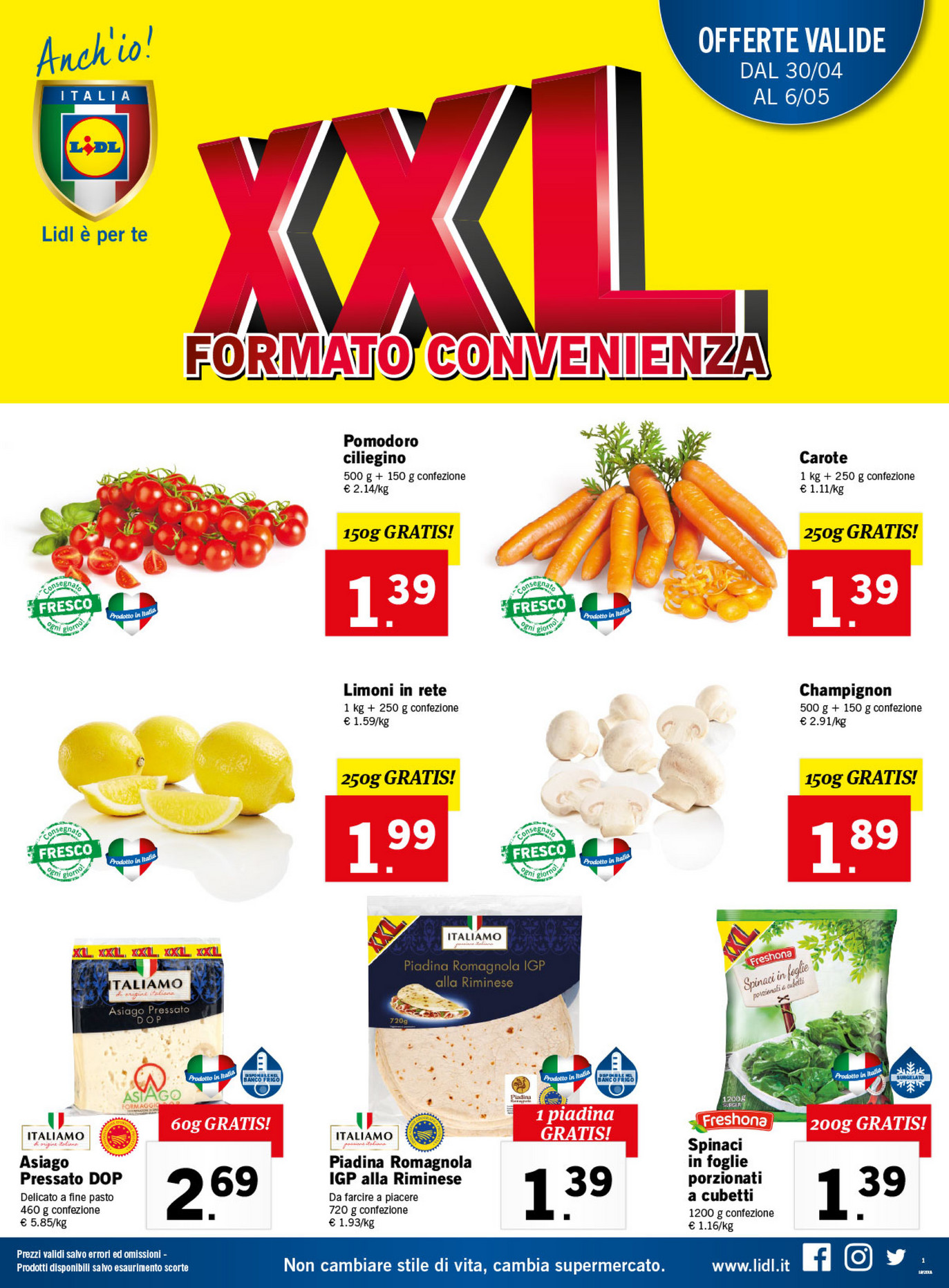 Sp Lidl Xxl Formato Convenienza Dal Aprile Al Maggio