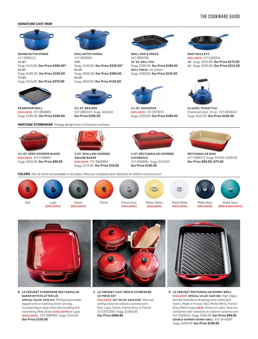 Le Creuset's New Matte Navy Color Is Exclusively Available at Williams  Sonoma