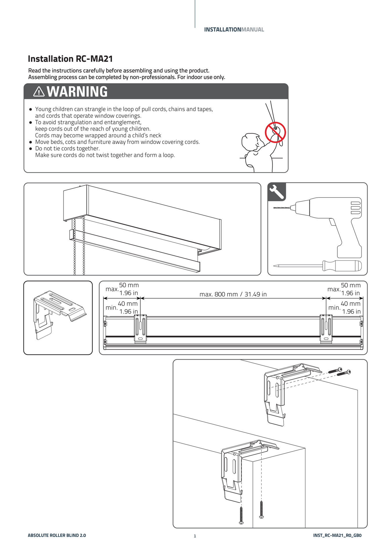 Coulisse Manual Installation Roller Ma En Page