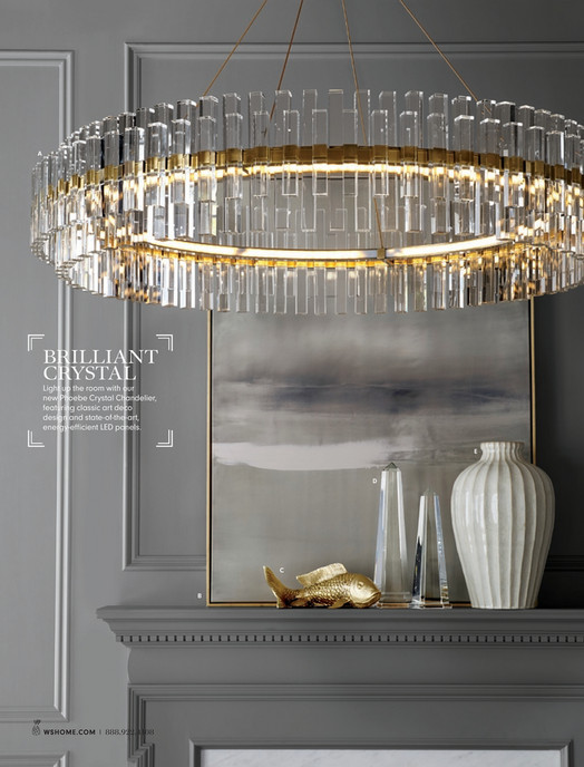 Williams Sonoma Home Perfect Pairings 2018 Vienna 52 Linear A Brilliant Crystal Light Up The Room With Our New Phoebe Chandelier Featuring Classic