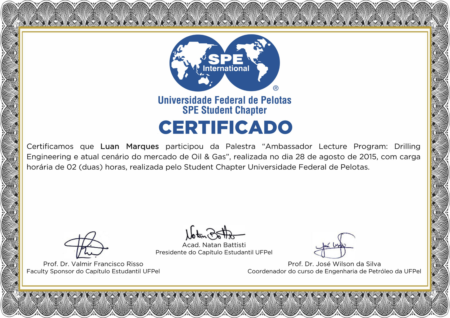 My Publications Certificado Palestra Hrs Page Created