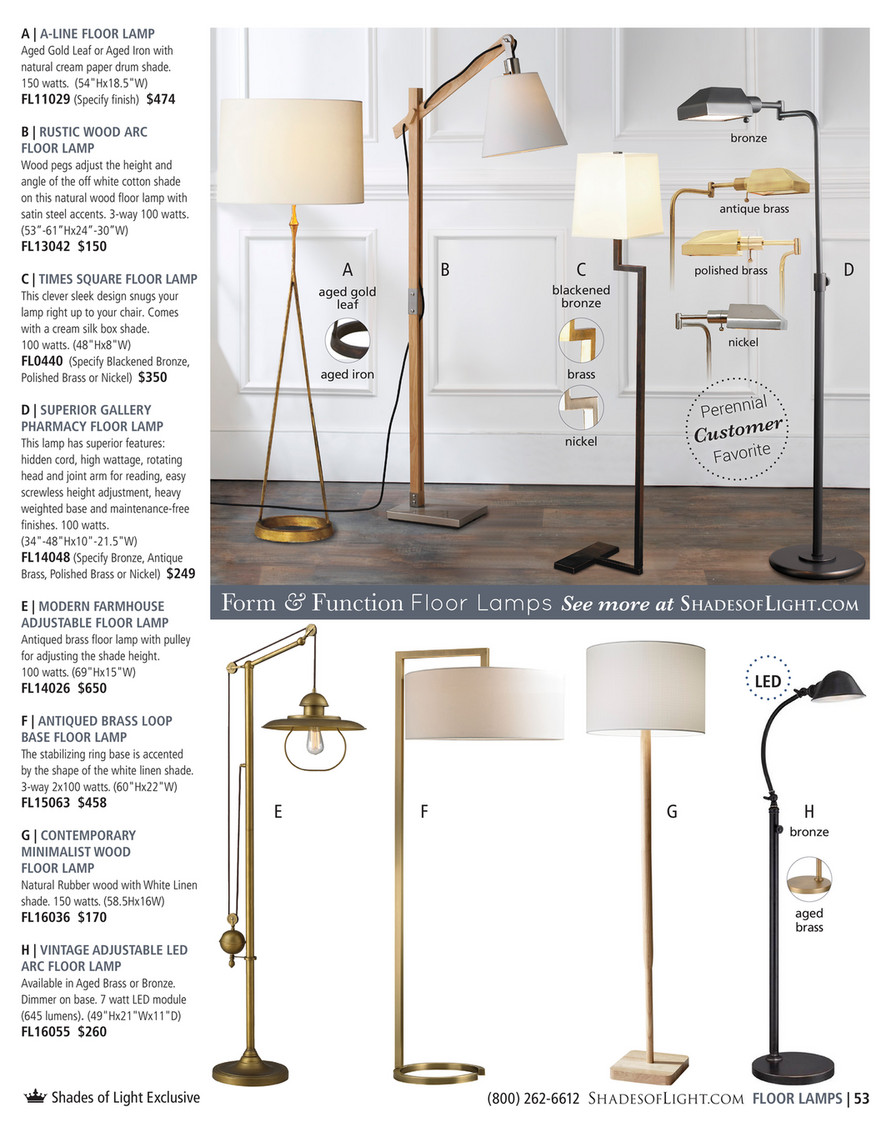 rustic modern floor lamp