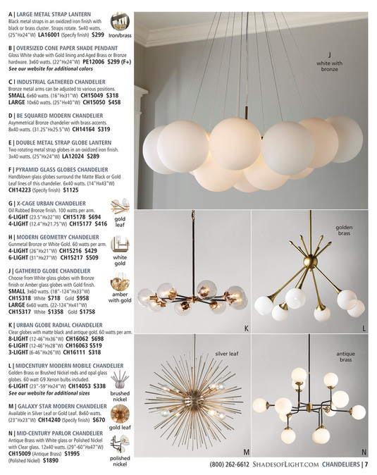 Zuo Leaves Lantern Small Black /& Gold