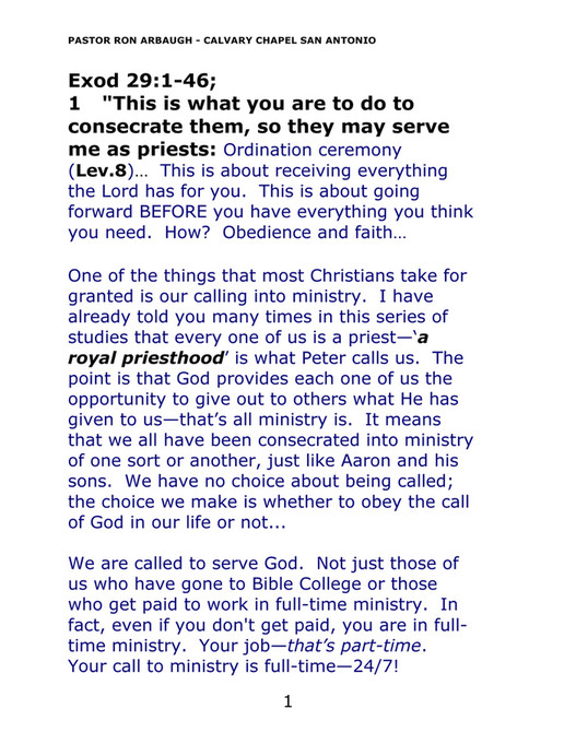 Calvary Chapel Of San Antonio Exod29 Page 1 Created With Publitas