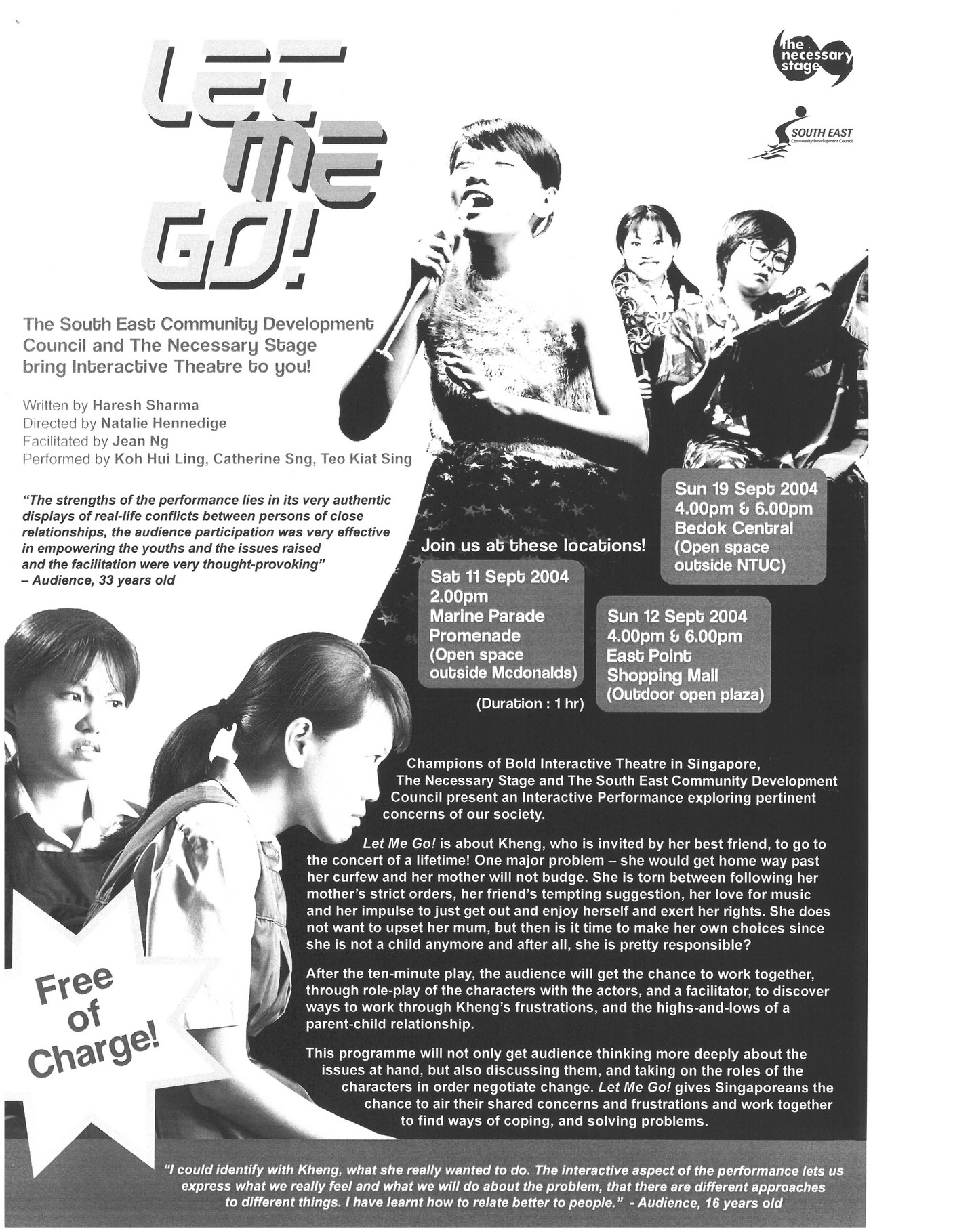 The Necessary Stage 200408 Let Me Go Flyer Page 1 Created