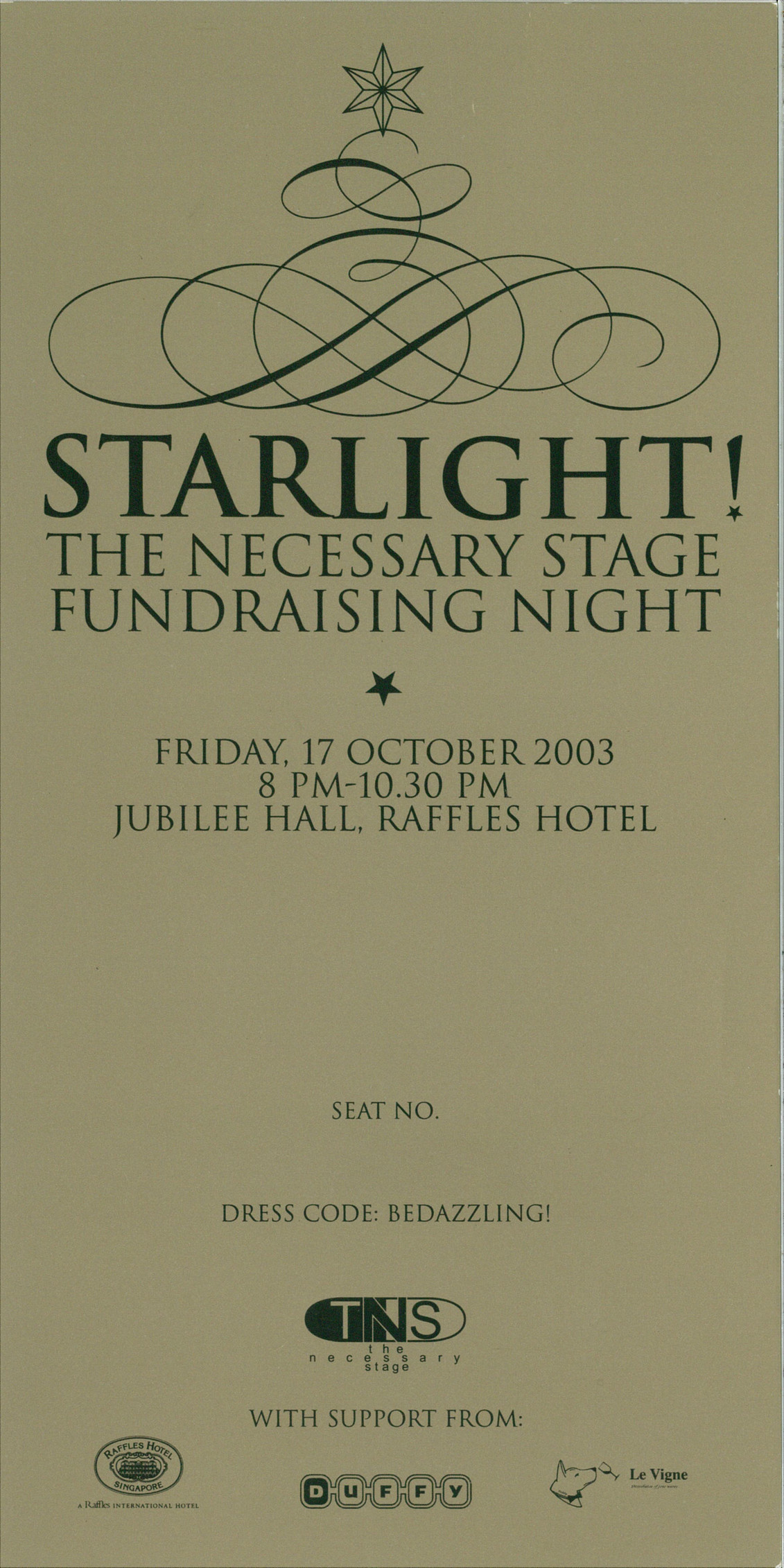 The Necessary Stage Starlight Flyer Page Created