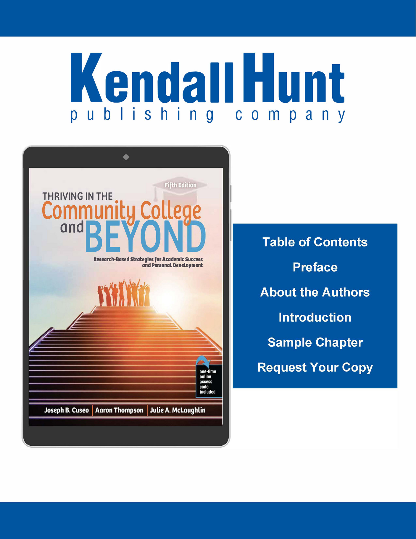 Kendall Hunt Publishing Thriving In The Community College And Beyond