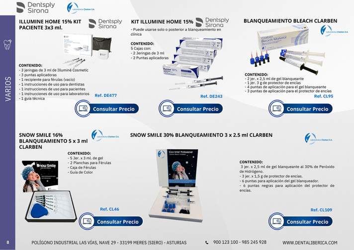 Dental Ibérica Catálogo blanqueamientos Dental Ibérica Página 8 9