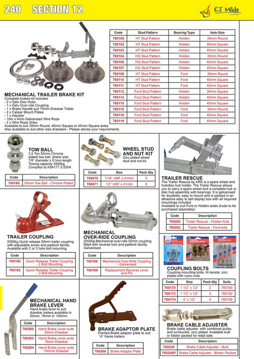 My Publications Ej Milde Product Catalogue Section