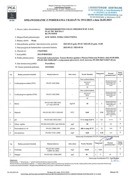 My Publications Sprawozdanie Z Bada Wody Maj Strona