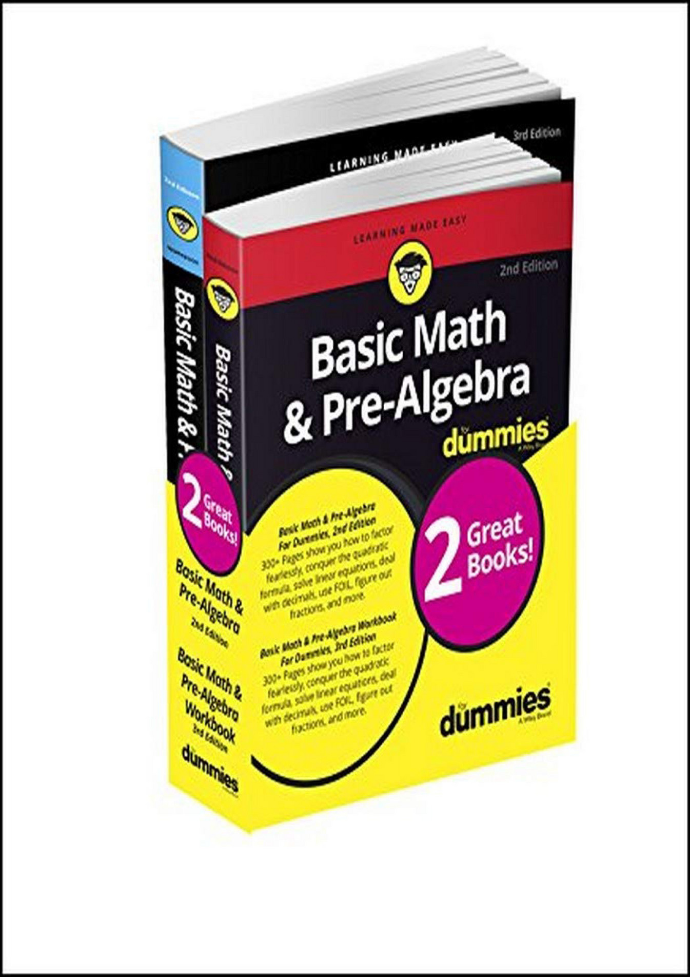 Jenkins Book Basic Math Pre Algebra For Dummies Book Workbook Bundle