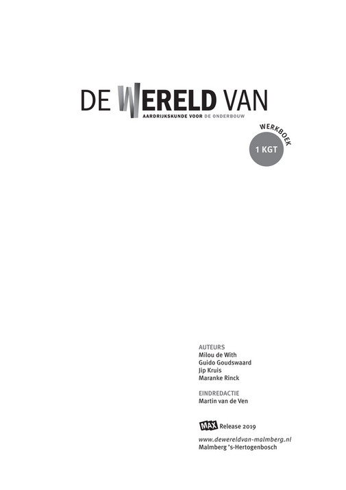 Malmberg 589076 De Wereld Van 1 Vmbo KGT Werkboek Pagina 2 3