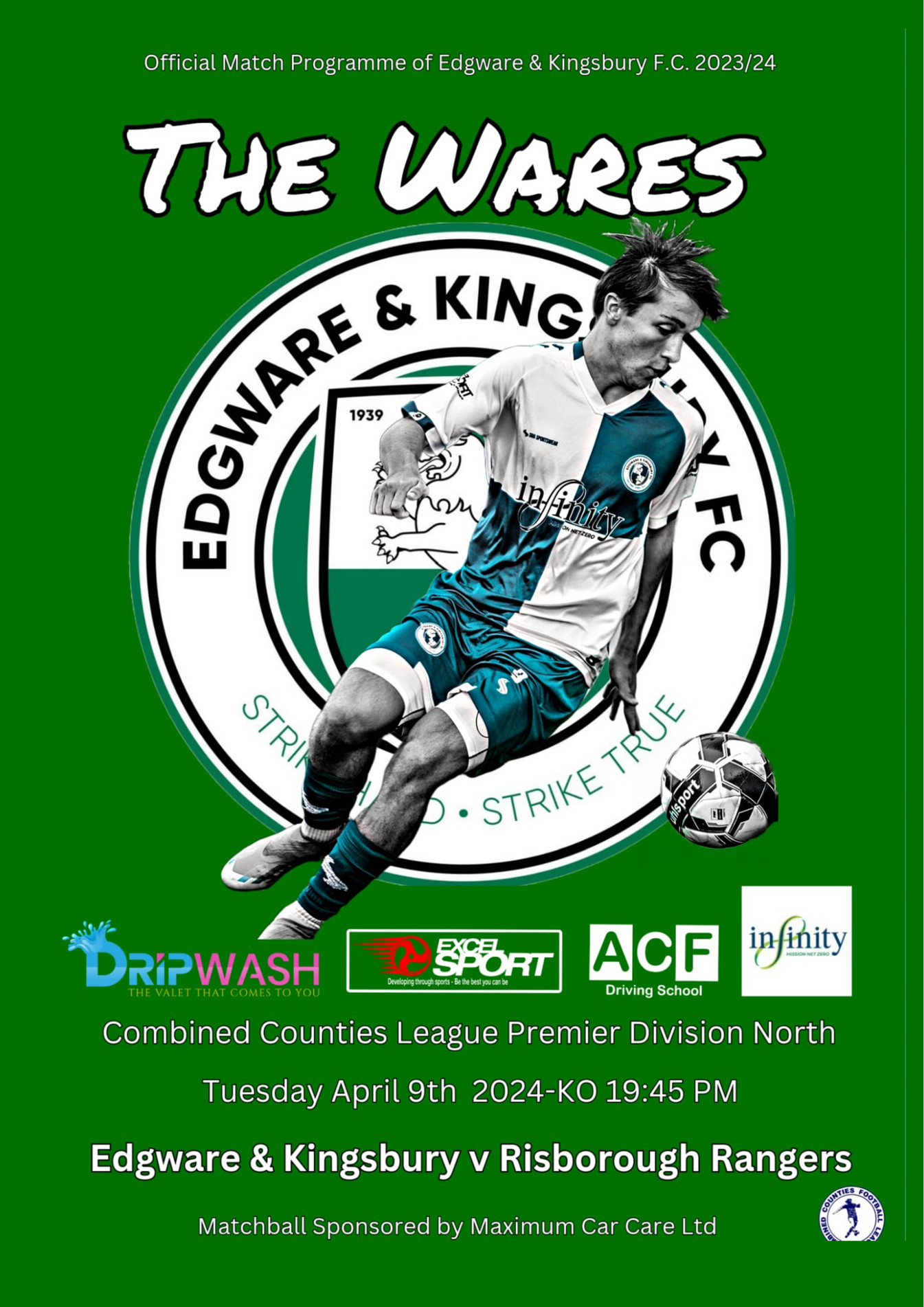 Edgware Town FC ETFC Prog Risborough Rangers Page 1