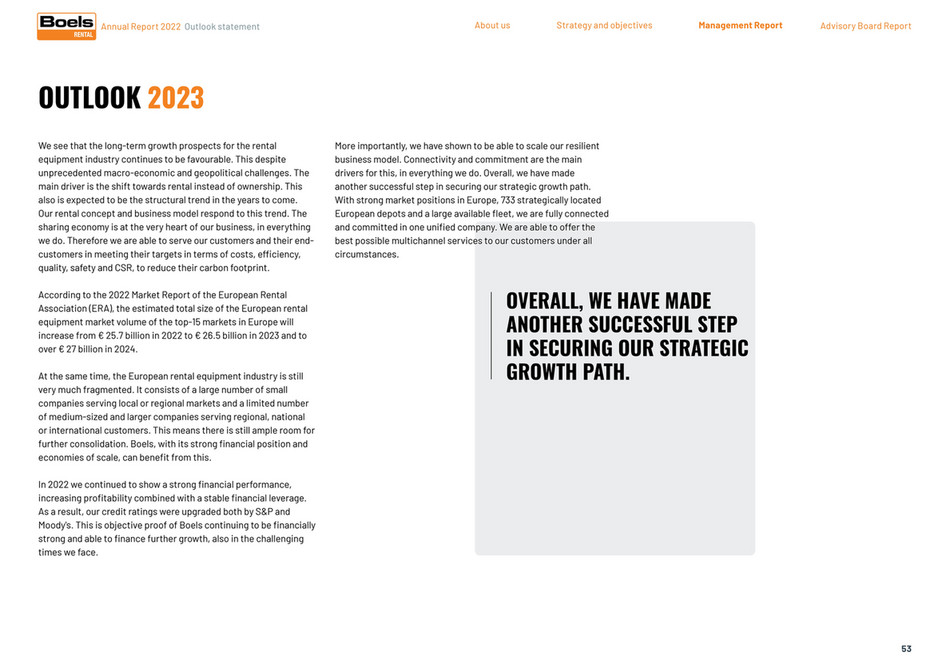 Boels Annual Report Page