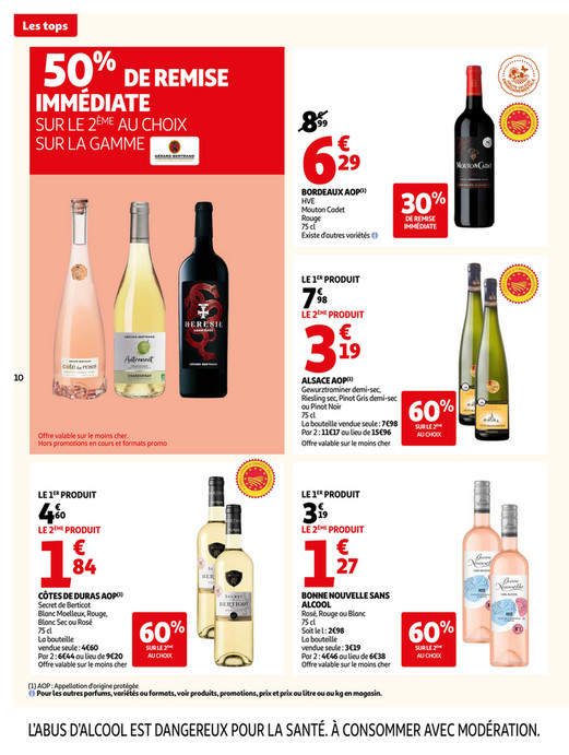 50% DE REMISE IMMÉDIATE SUR LE 2ÈME AU CHOIX SUR LA GAMME