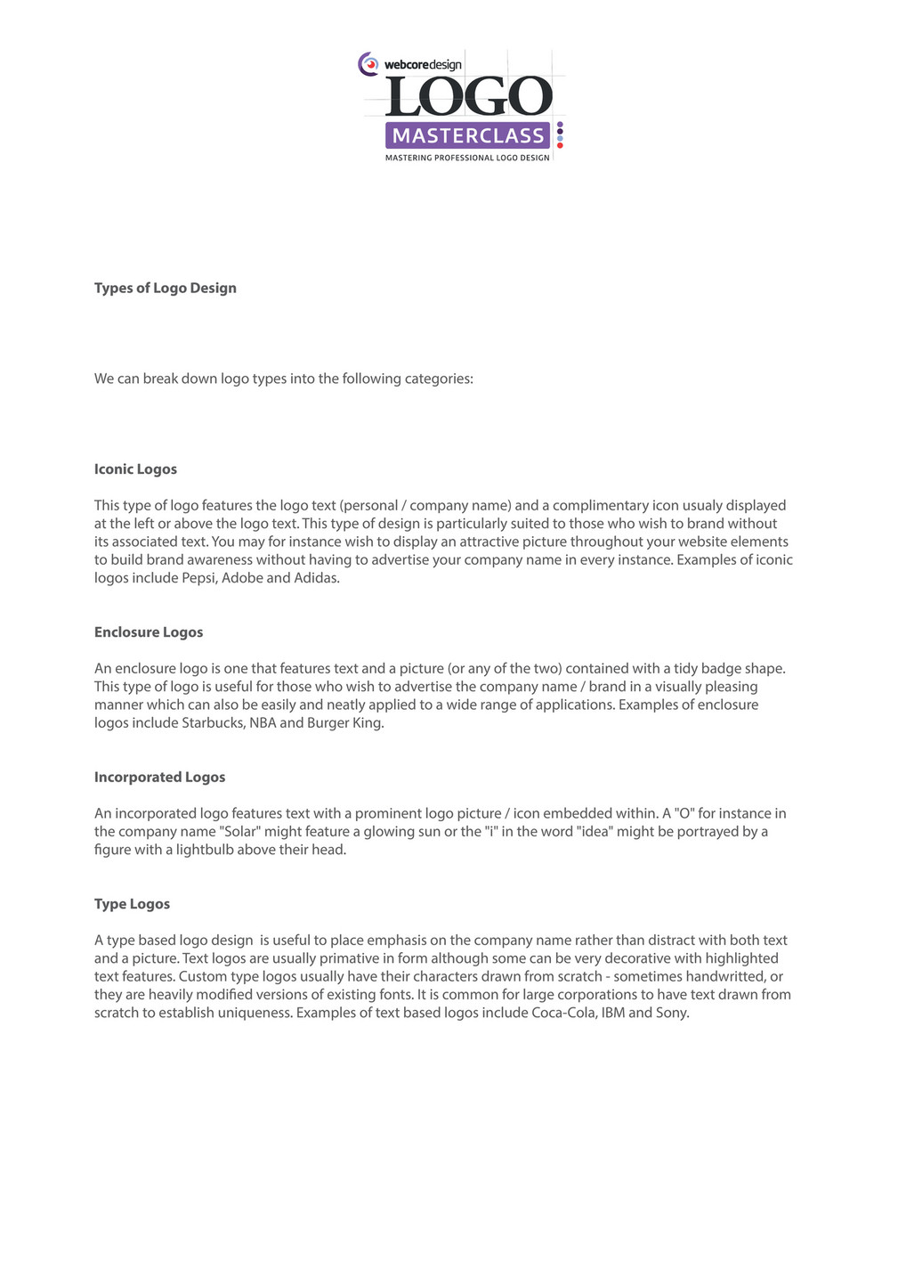 My Publications Introduction To Logo Design Page 1 Created With Publitas Com