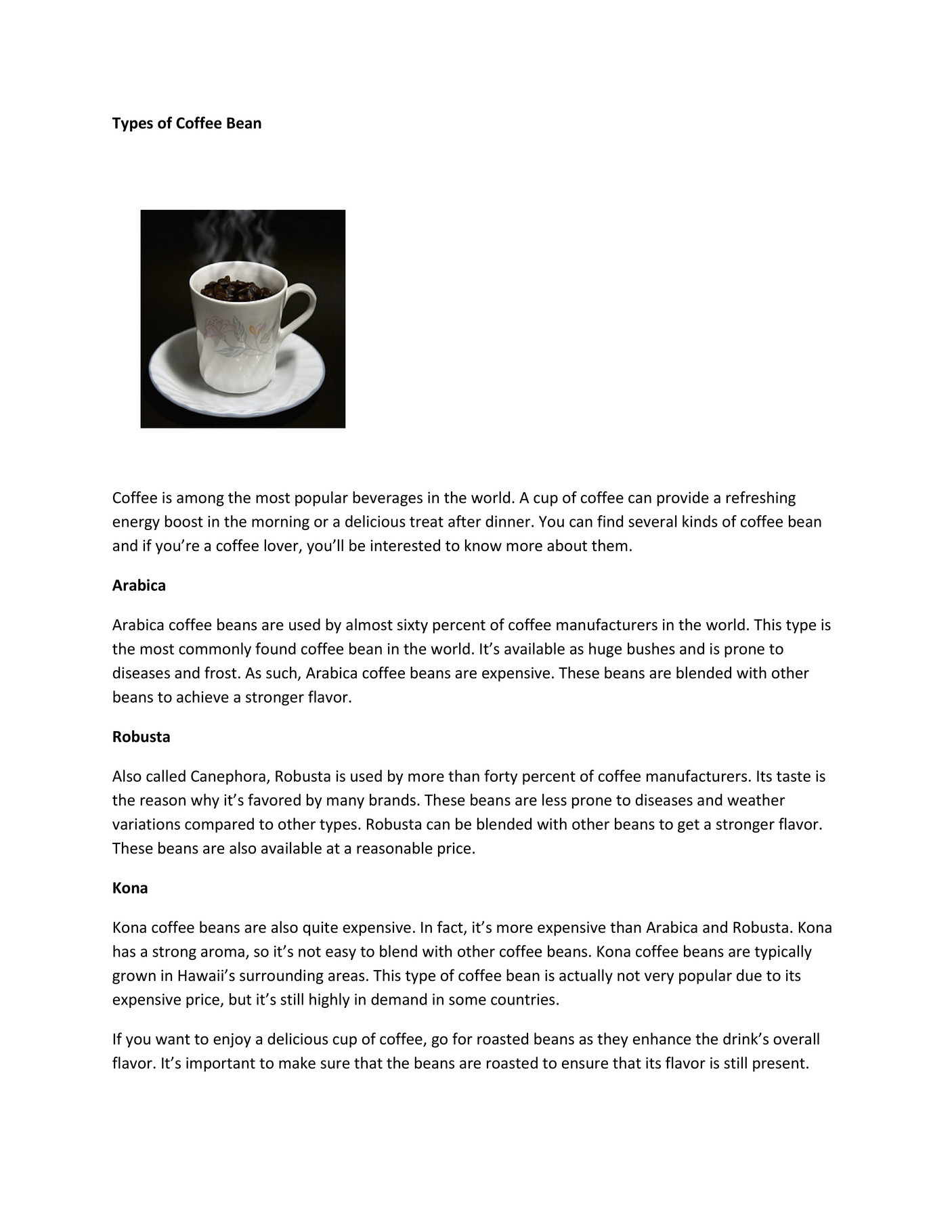 My publications - Types of Coffee Bean - Page 2 - Created with Publitas.com