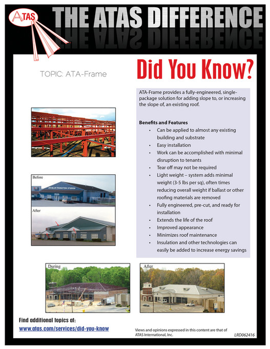 ATA-Frame - Structural Metal Framing - Page 1 - Created with Publitas.com