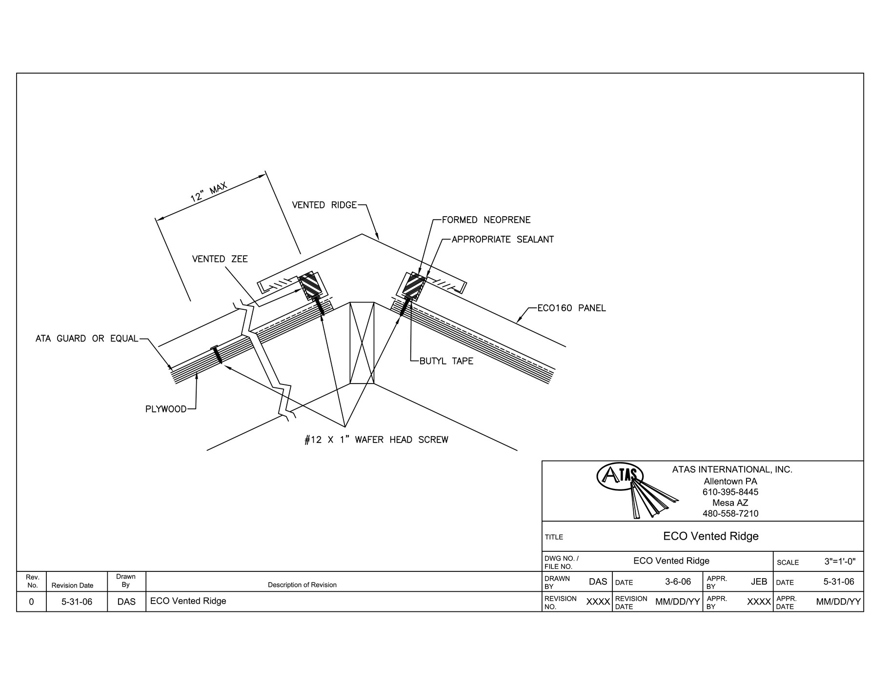 Atas International, Inc. - Eco-seam - All Details - Page 1 - Created 