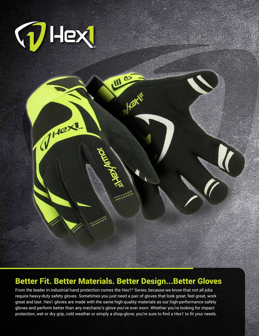 HexArmor 2120 Light Industrial and High Dexterity Work Gloves