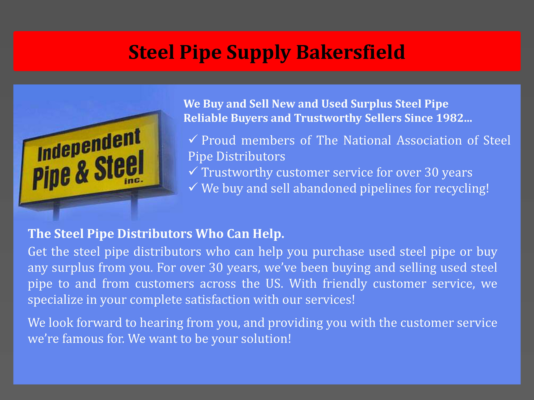 indps Steel Pipe Supply Bakersfield Page 1 Created with