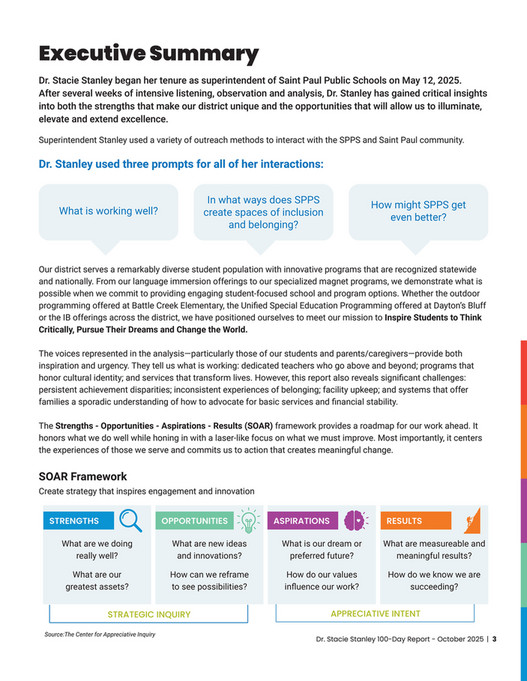 Saint Paul Public Schools - Superintendent Stanley 100-Day Report ...