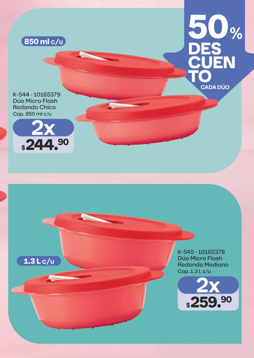 Tupperware Flash DUO MICRO FLASH REDONDO CHICO