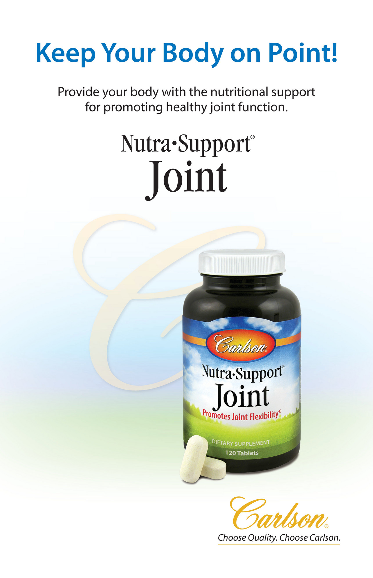 Carlson Labs NutraSupport Joint Card Page 1