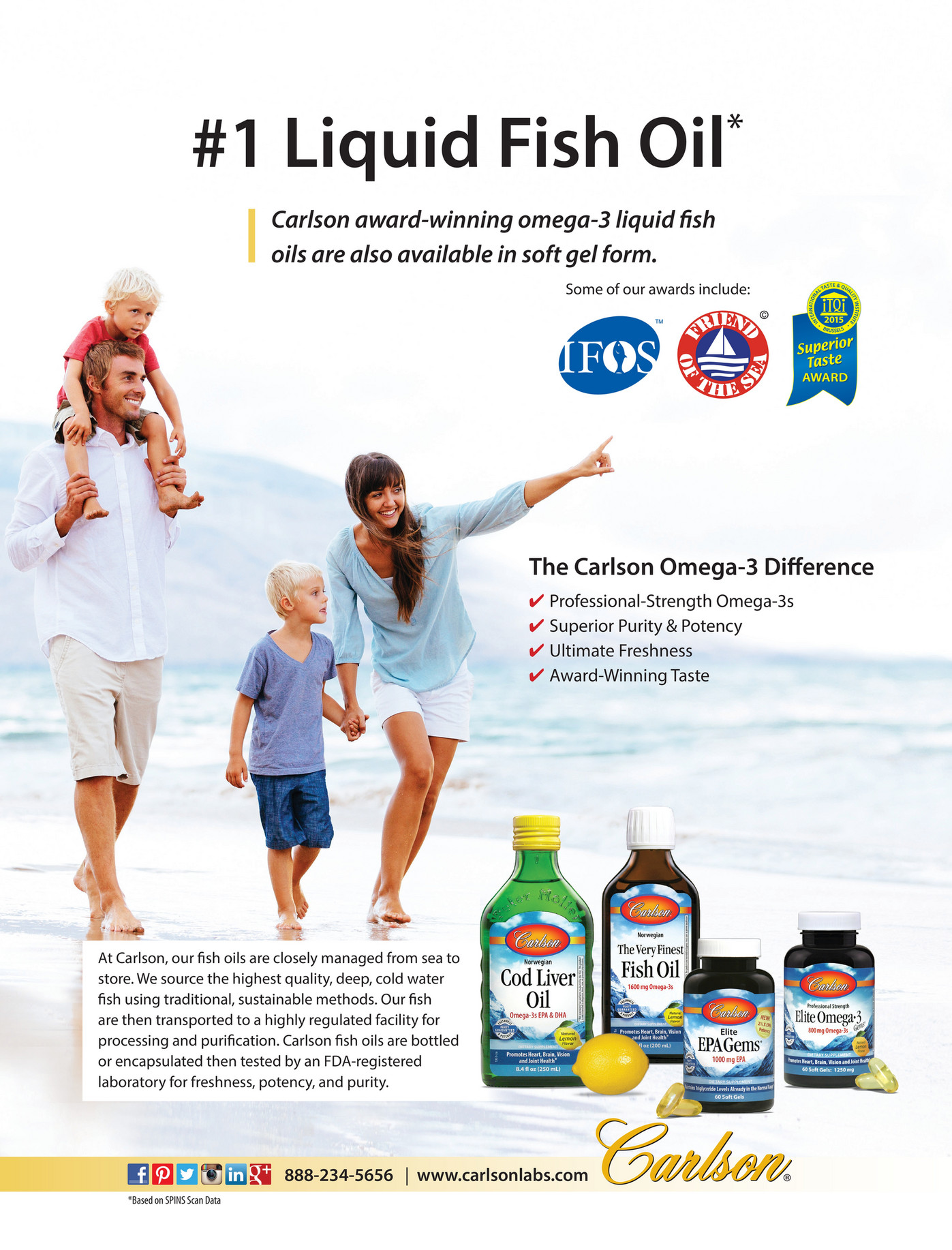 Carlson Labs - Carlson Liquid Fish Oil - Page 1