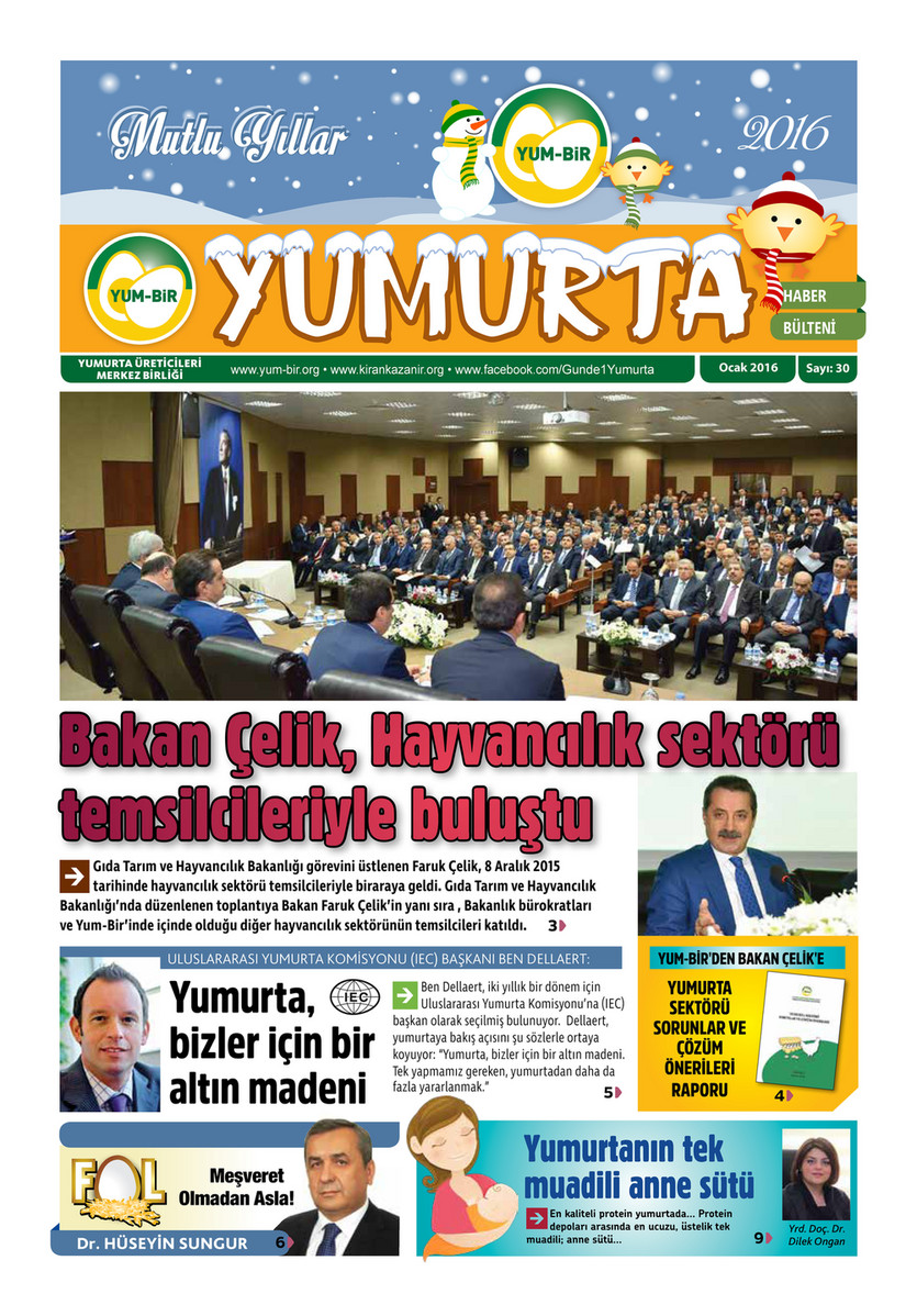 E-Yayın | Namık Erdem KAYA - Yumurta-Bülteni-Ocak-2016-Sayı30