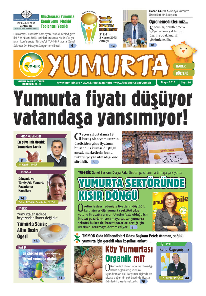 E-Yayın | Namık Erdem KAYA - Yumurta-Bülteni-Mayıs-2013-Sayı14