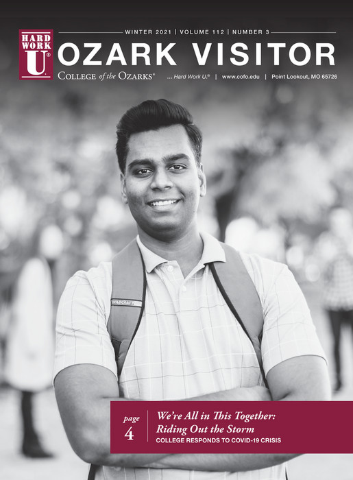 Cover for the Winter 2021 Ozark Visitor magazine issue