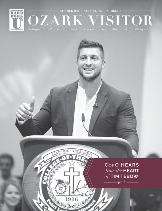 Cover for the Summer 2016 Ozark Visitor magazine issue