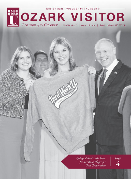 Jenna Bush Hager holds Hard Work U. Sweatshirt