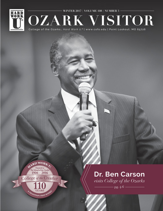 Cover for the Winter 2017 Ozark Visitor magazine issue