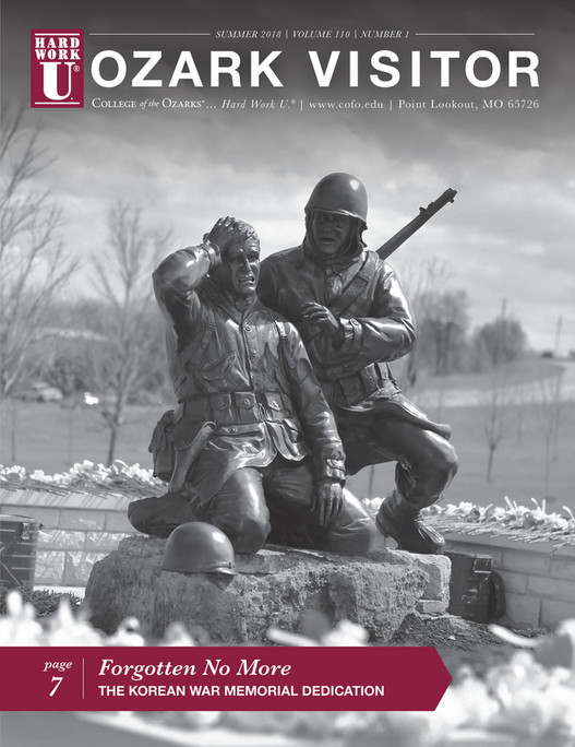 Cover for the Summer 2018 Ozark Visitor magazine issue