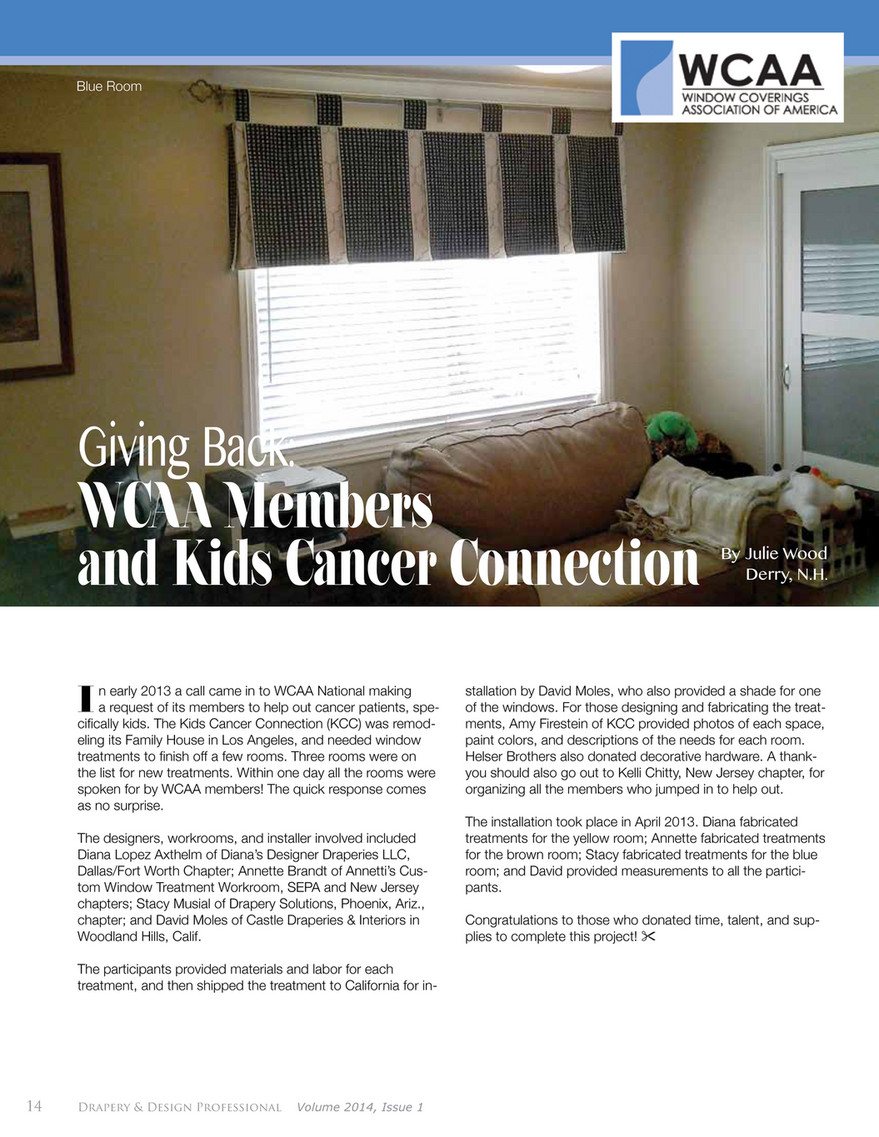 My Publications Drapery Design Professional Magazine Page 14