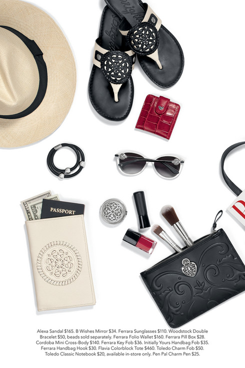 brighton hello 2017 brighton toledo charm fob poppy blackalexa sandal $165 b wishes mirror $34 ferrara sunglasses $110