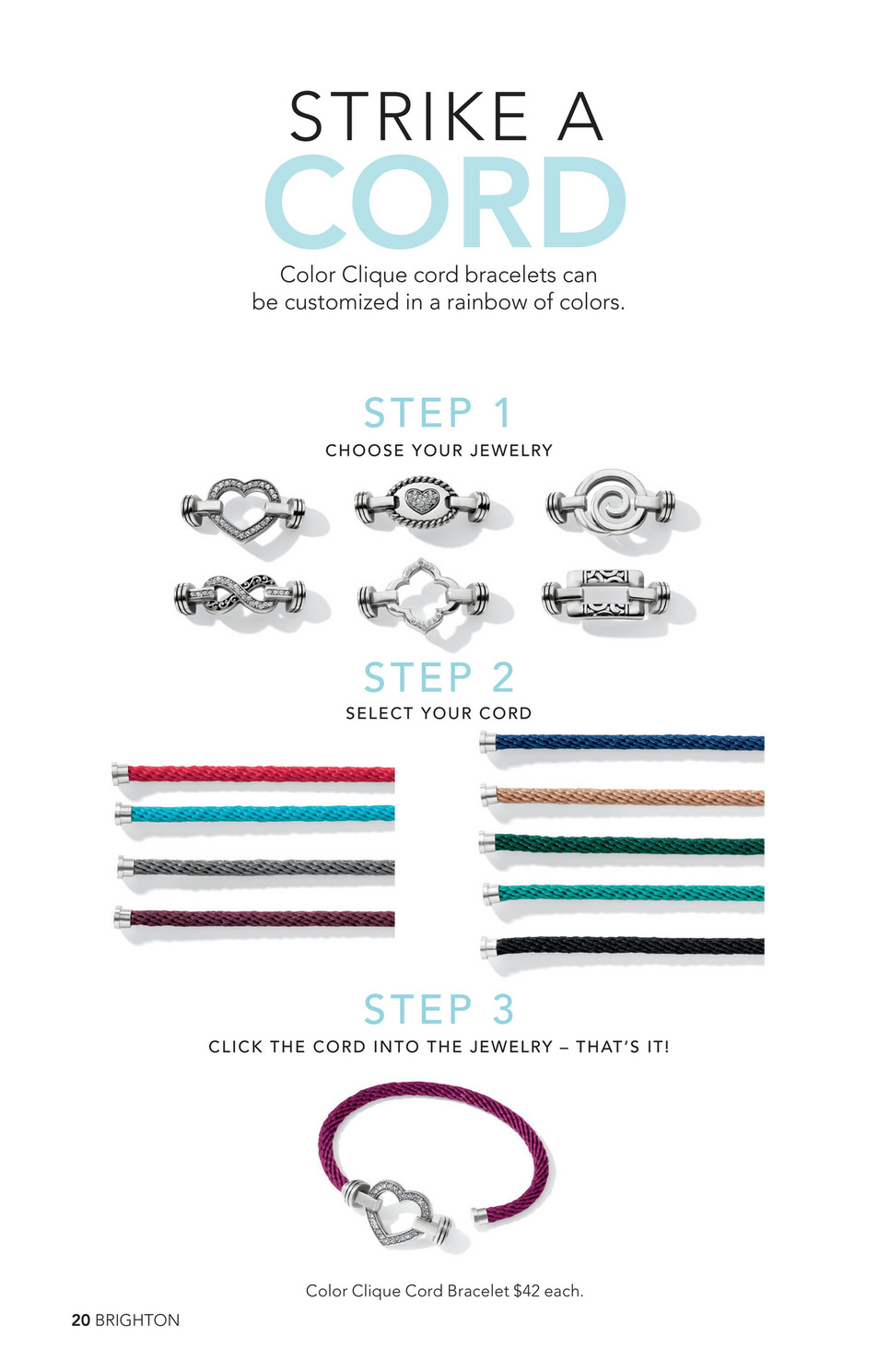 color cord bracelets