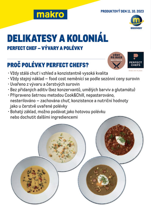 DELIKATESY &  KOLONIÁL | PERFECT CHEF - VÝVARY, POLÉVKY