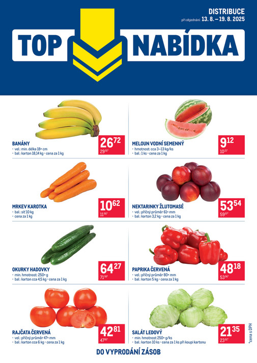TOP ovoce a zelenina distribuce