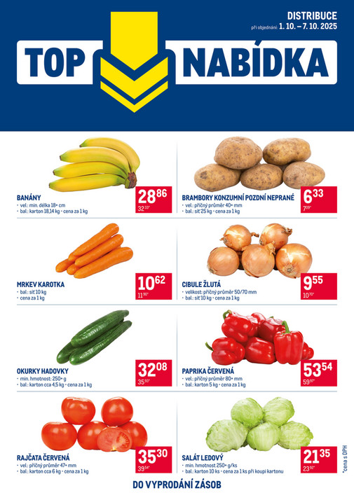 TOP ovoce a zelenina distribuce