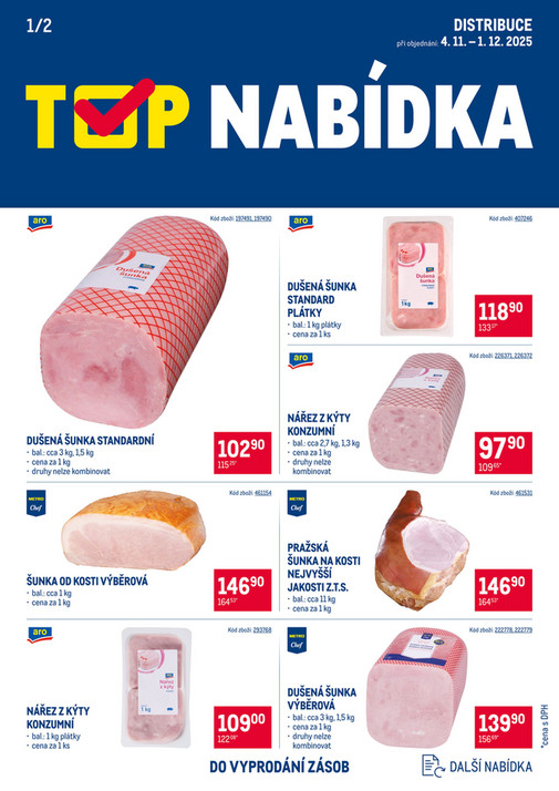 TOP uzeniny distribuce