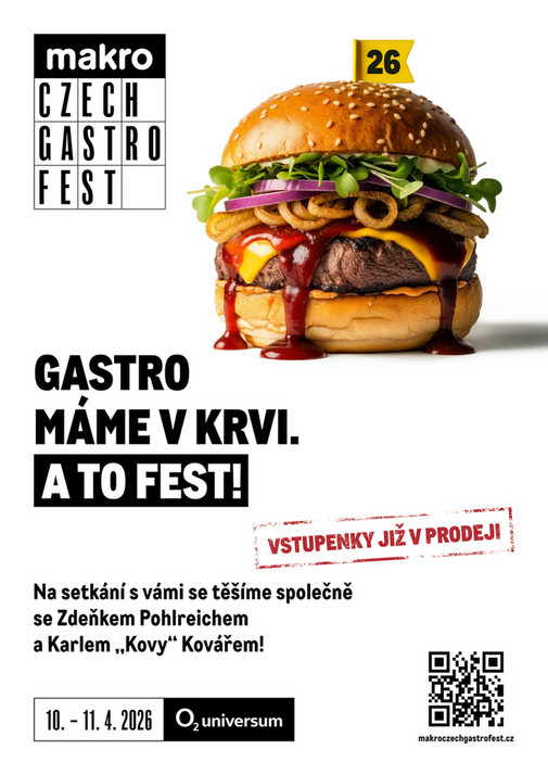 MAKRO CZECH GASTRO FEST 2026 – Vstupenky již v prodeji