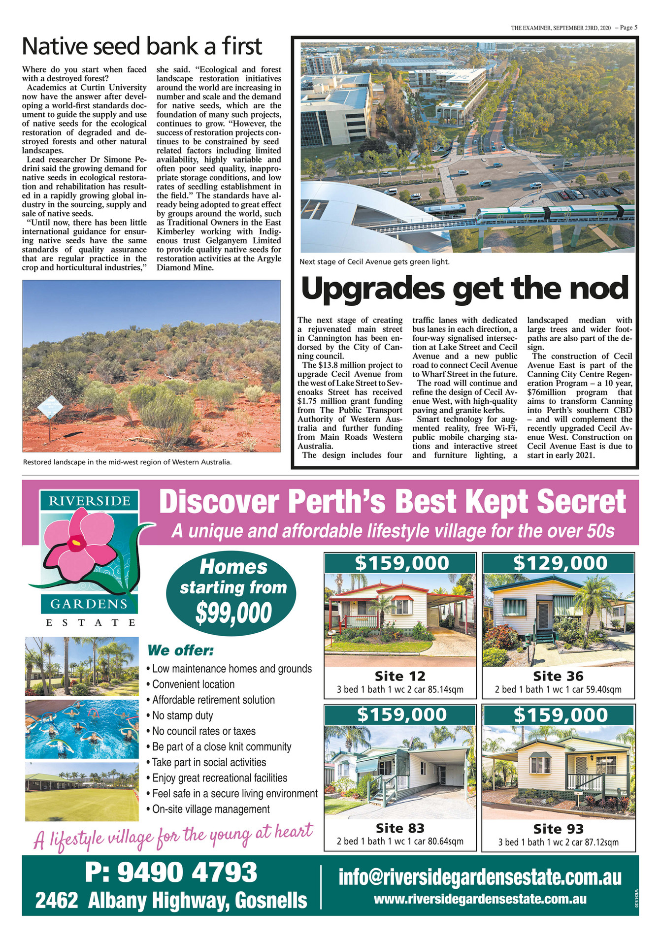 Examiner Newspapers Canning Examiner Newspapers 23rd September Page 4 5