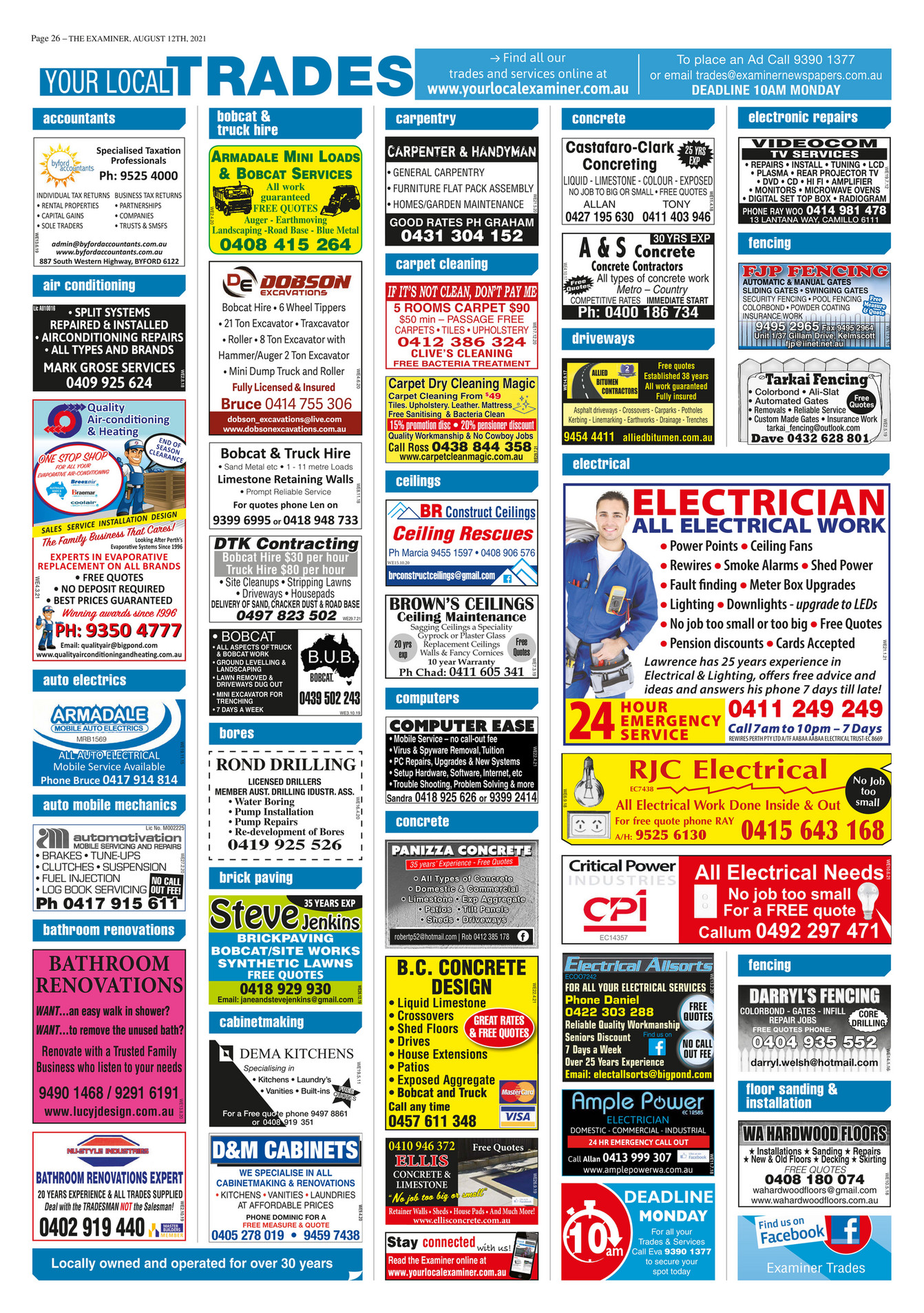 Examiner Newspapers - GAS Trades Examiner Newspapers 12th August 2021 ...