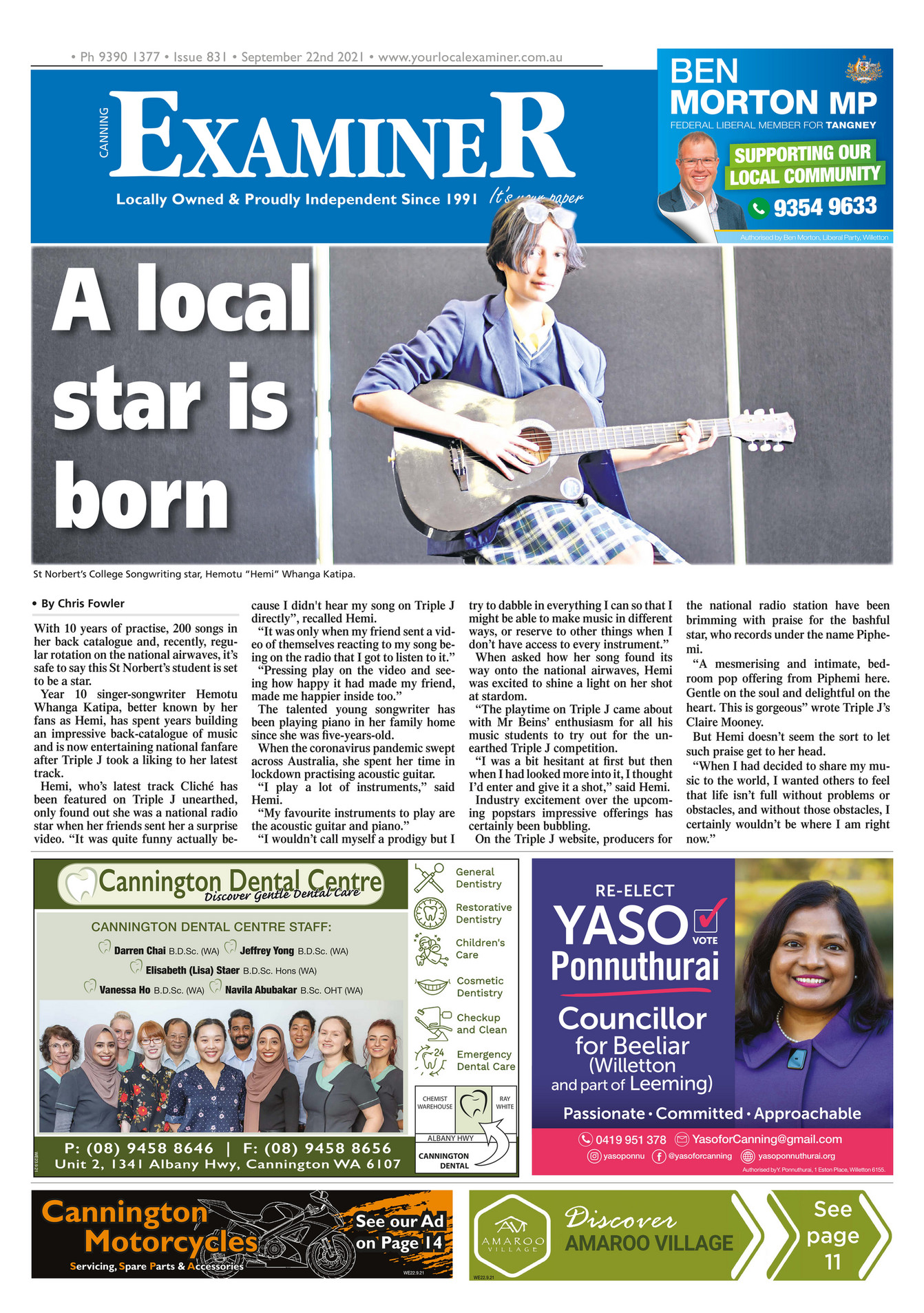 Examiner Newspapers Canning Examiner Newspaper 22nd September 2021